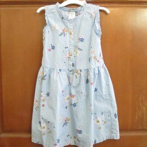 Blue Toddler dress🎉, size 4/5, 100% cotton,